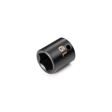 Tekton 3/8 Inch Drive x 19 mm 6-Point Impact Socket SID12119